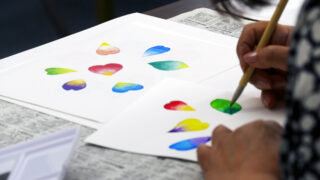 はじめての水彩画がはじまりました